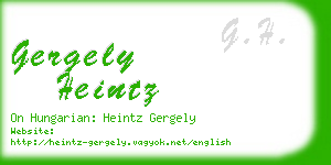 gergely heintz business card